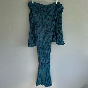 Mermaid tale crocheted Afghan